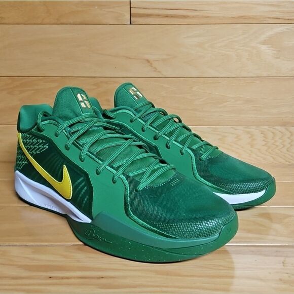Nike Sabrina 2 Oregon Ducks Apple Green Yellow Strike Basketball Shoe HQ4344-300 - Picture 2 of 11